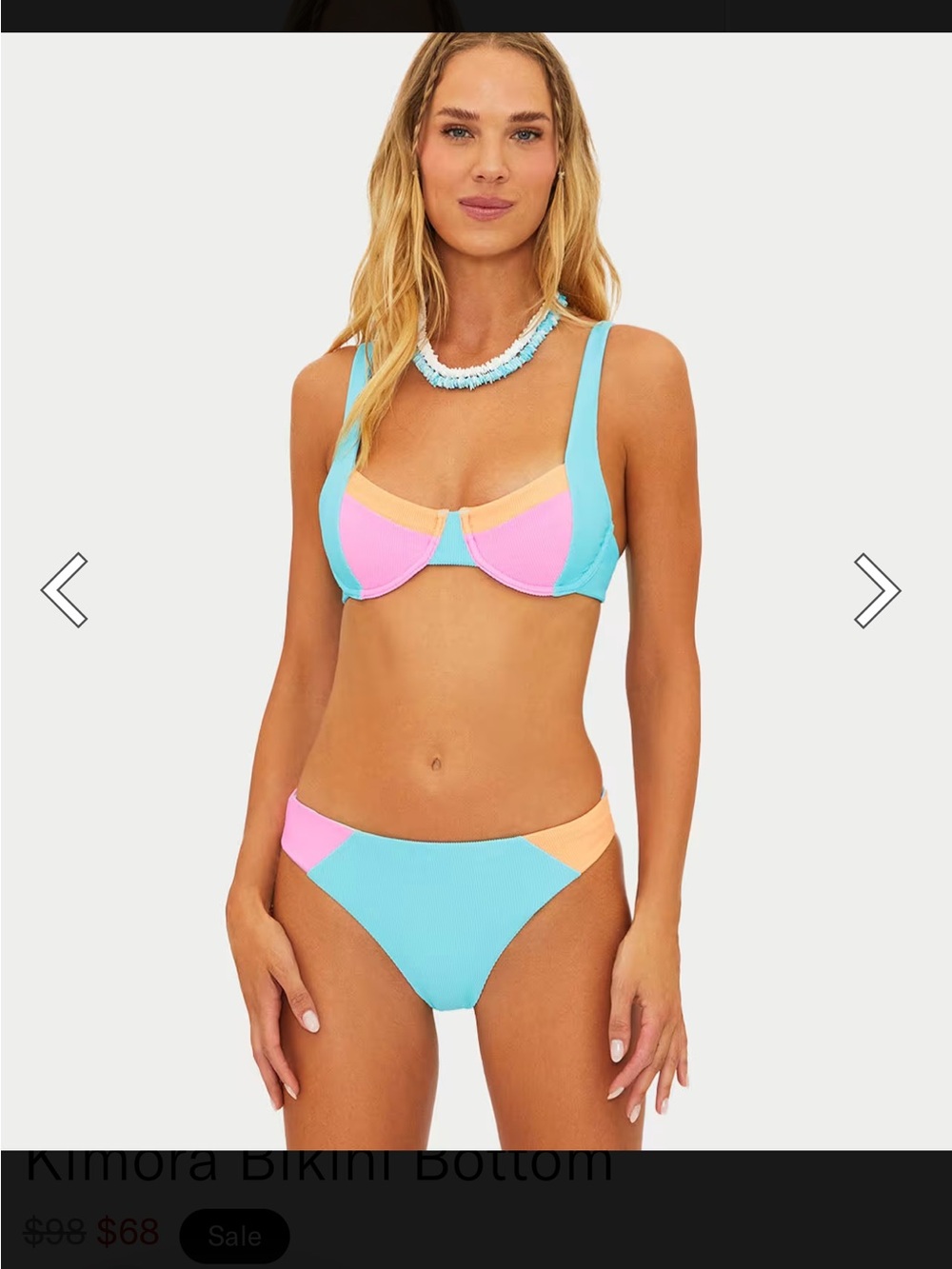 Beach Riot Kimora Crush set both small -  Underwire Bikini Top and Bottom